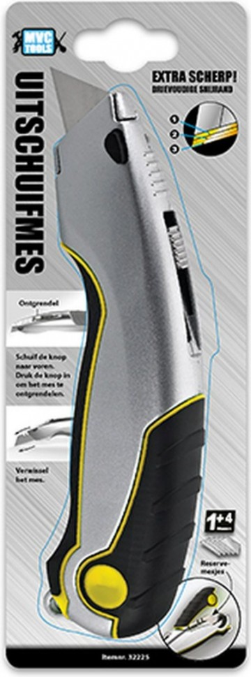 MVC Tools 32225 uitschuifmes inclusief 5 mesjes Alletuinmachines.nl afbeelding 2