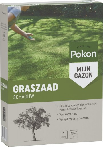 Pokon Graszaad Schaduw - 1kg - Gazonzaad Alletuinmachines.nl Afbeelding 1