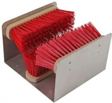 Talen tools voetenveger rood met 3 borstels Alletuinmachines.nl Afbeelding 1